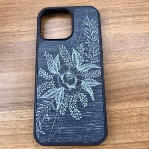 Black Floral Phone Case